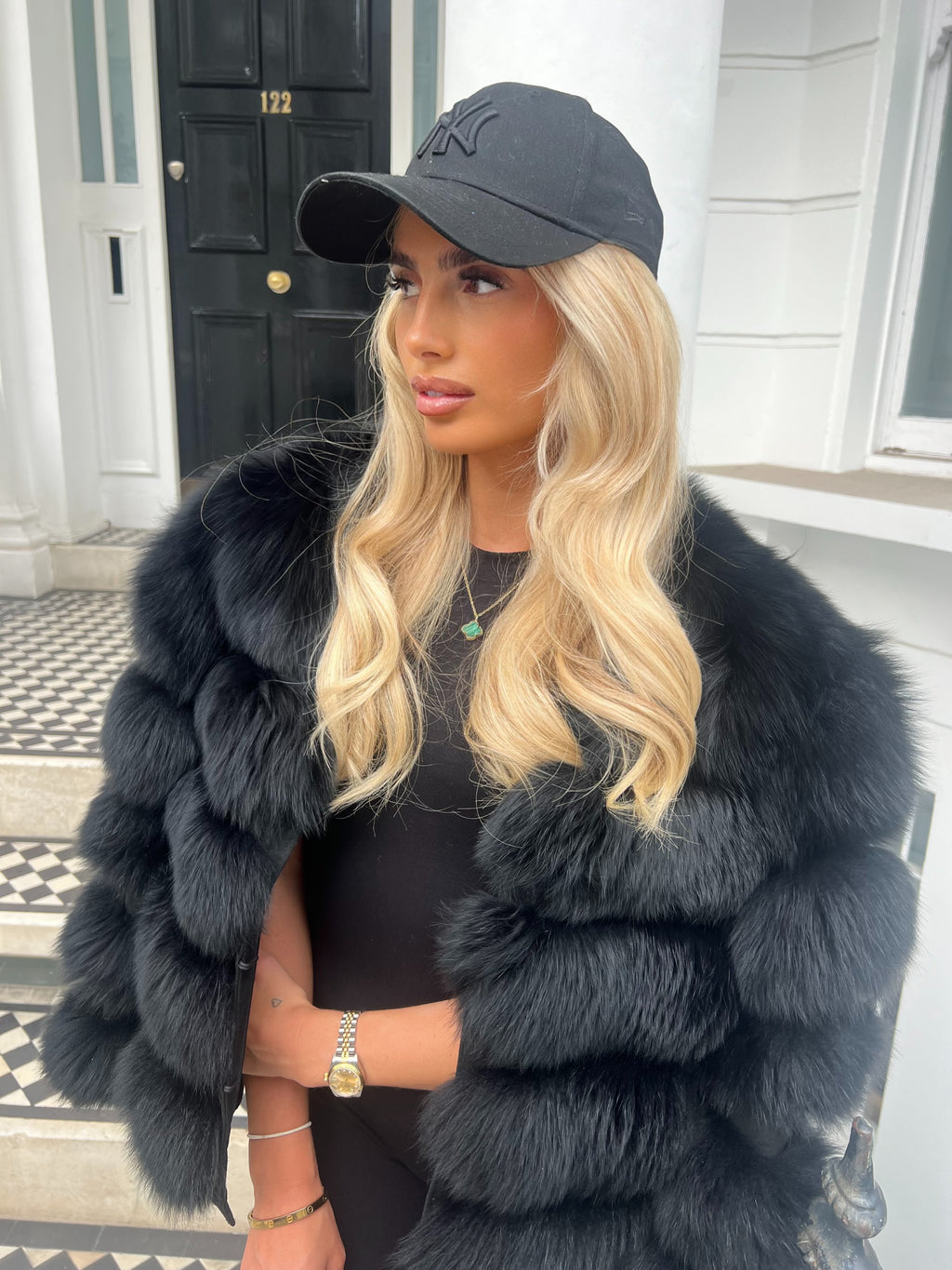 Timeless Fox Fur Coat - Black